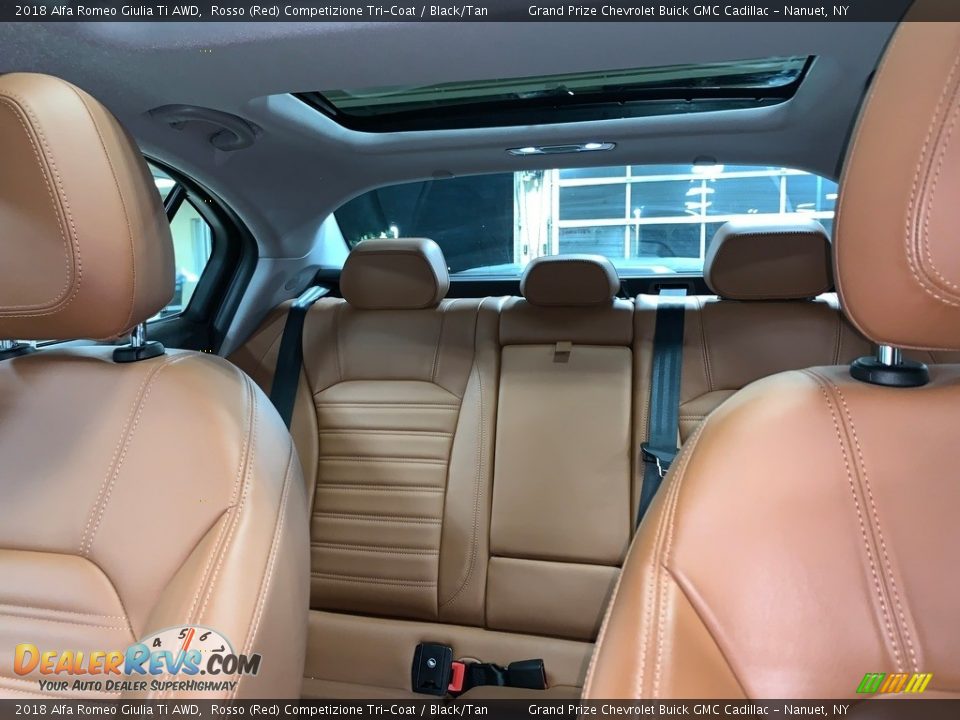 Rear Seat of 2018 Alfa Romeo Giulia Ti AWD Photo #13