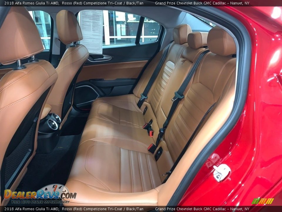 Rear Seat of 2018 Alfa Romeo Giulia Ti AWD Photo #14
