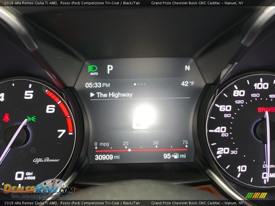 2018 Alfa Romeo Giulia Ti AWD Gauges Photo #21