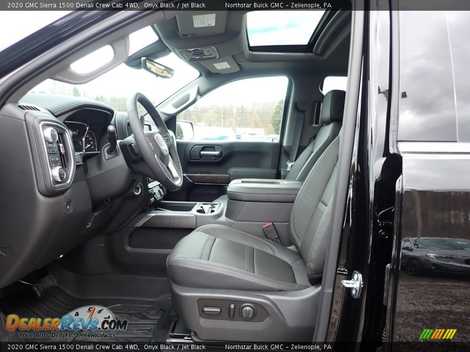 Jet Black Interior - 2020 GMC Sierra 1500 Denali Crew Cab 4WD Photo #12