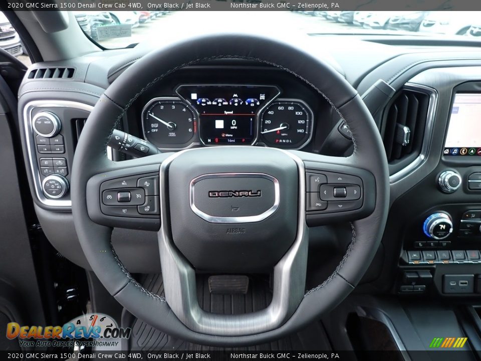 2020 GMC Sierra 1500 Denali Crew Cab 4WD Steering Wheel Photo #17