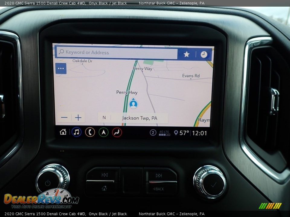 Navigation of 2020 GMC Sierra 1500 Denali Crew Cab 4WD Photo #19