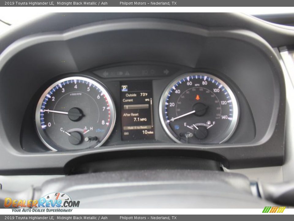 2019 Toyota Highlander LE Gauges Photo #13