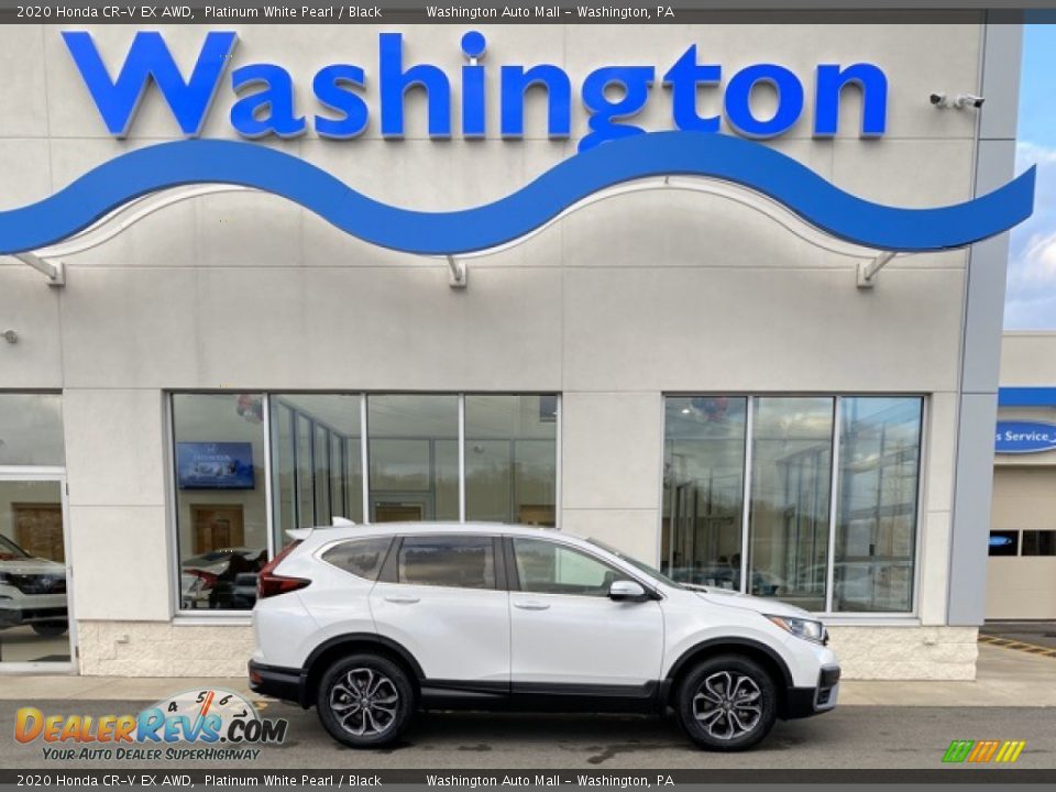 2020 Honda CR-V EX AWD Platinum White Pearl / Black Photo #1