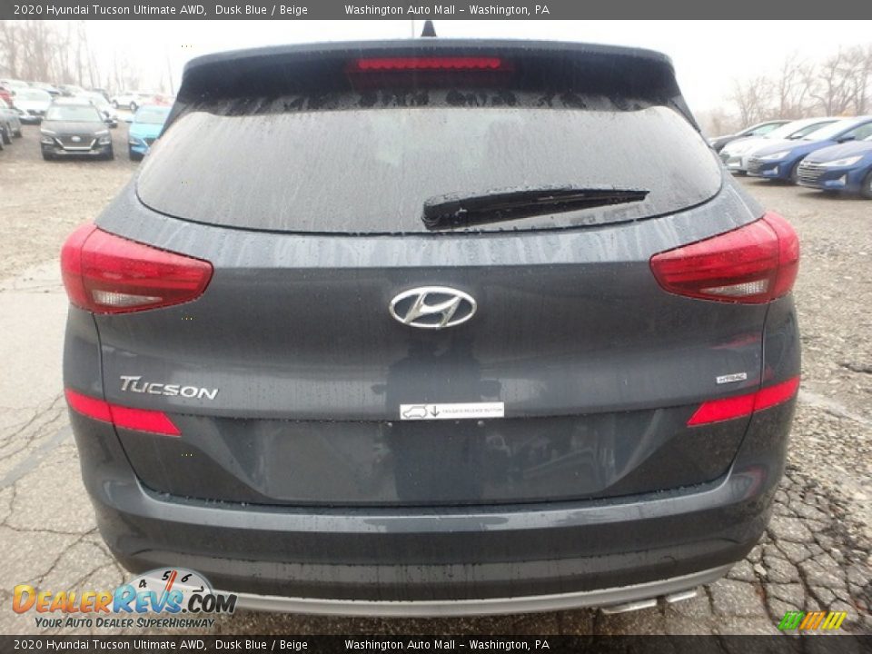 2020 Hyundai Tucson Ultimate AWD Dusk Blue / Beige Photo #4