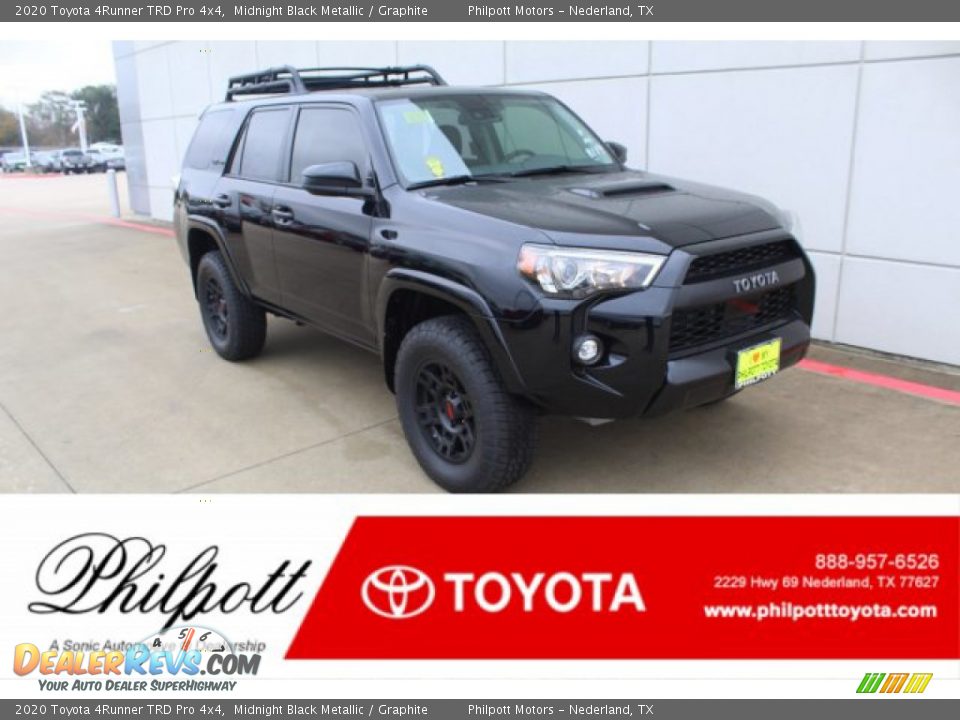 2020 Toyota 4Runner TRD Pro 4x4 Midnight Black Metallic / Graphite Photo #1