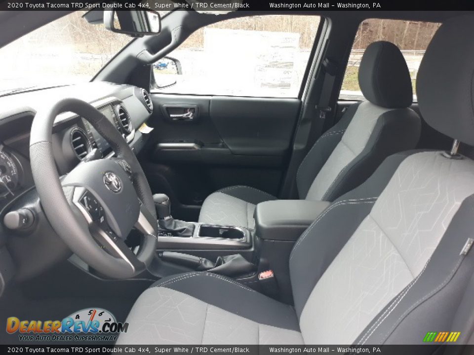 2020 Toyota Tacoma TRD Sport Double Cab 4x4 Super White / TRD Cement/Black Photo #4
