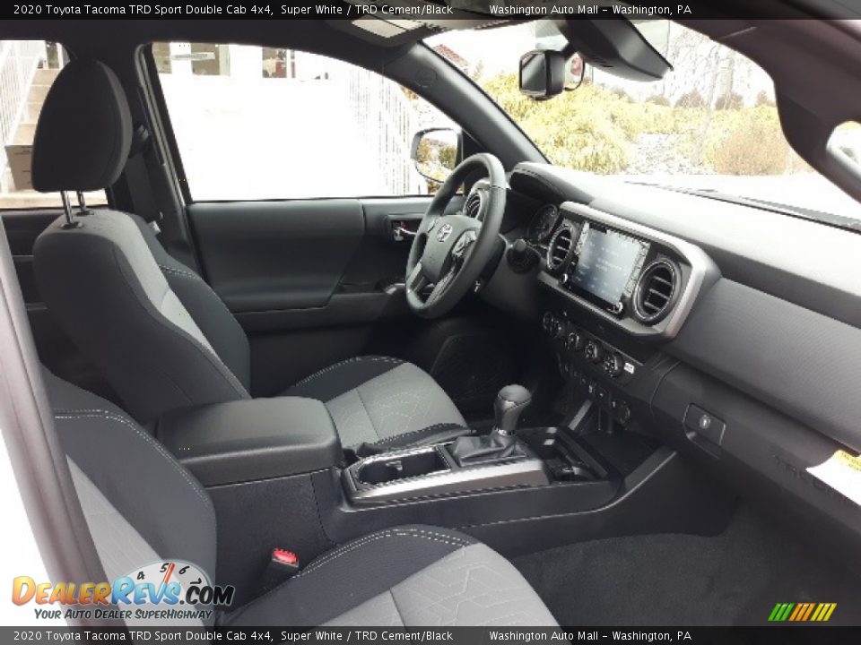 2020 Toyota Tacoma TRD Sport Double Cab 4x4 Super White / TRD Cement/Black Photo #5