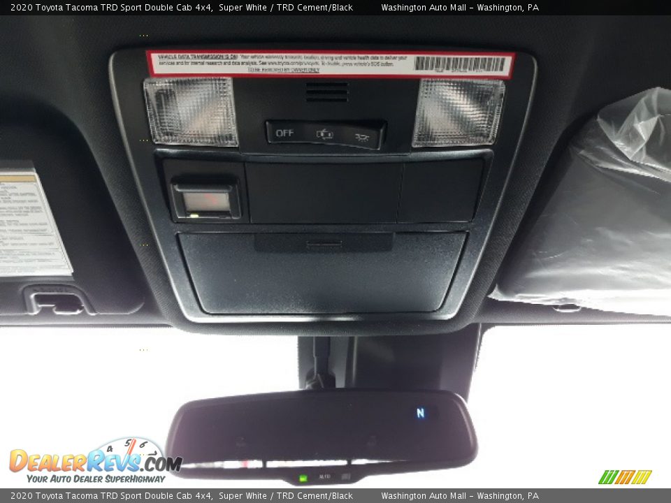 2020 Toyota Tacoma TRD Sport Double Cab 4x4 Super White / TRD Cement/Black Photo #9