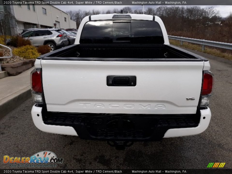 2020 Toyota Tacoma TRD Sport Double Cab 4x4 Super White / TRD Cement/Black Photo #12