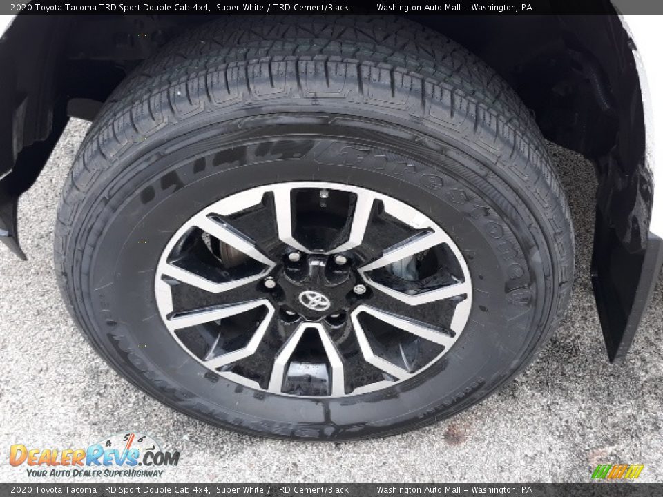 2020 Toyota Tacoma TRD Sport Double Cab 4x4 Super White / TRD Cement/Black Photo #17