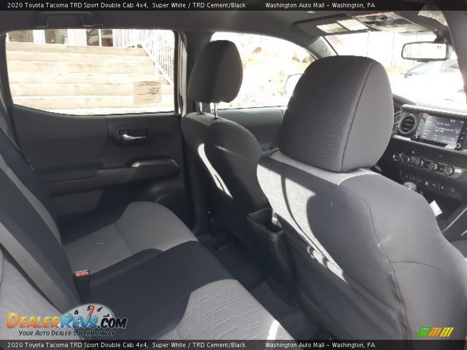 2020 Toyota Tacoma TRD Sport Double Cab 4x4 Super White / TRD Cement/Black Photo #19