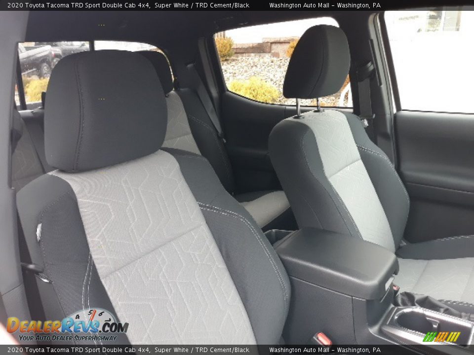2020 Toyota Tacoma TRD Sport Double Cab 4x4 Super White / TRD Cement/Black Photo #21
