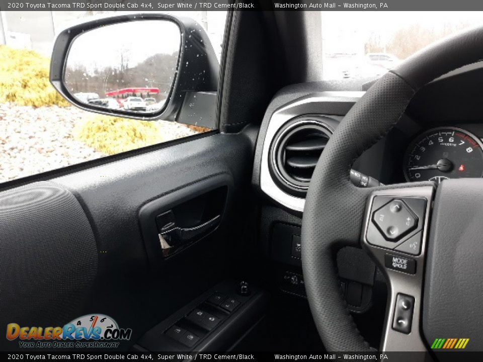 2020 Toyota Tacoma TRD Sport Double Cab 4x4 Super White / TRD Cement/Black Photo #23