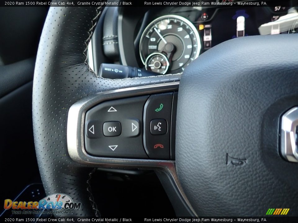 2020 Ram 1500 Rebel Crew Cab 4x4 Granite Crystal Metallic / Black Photo #19