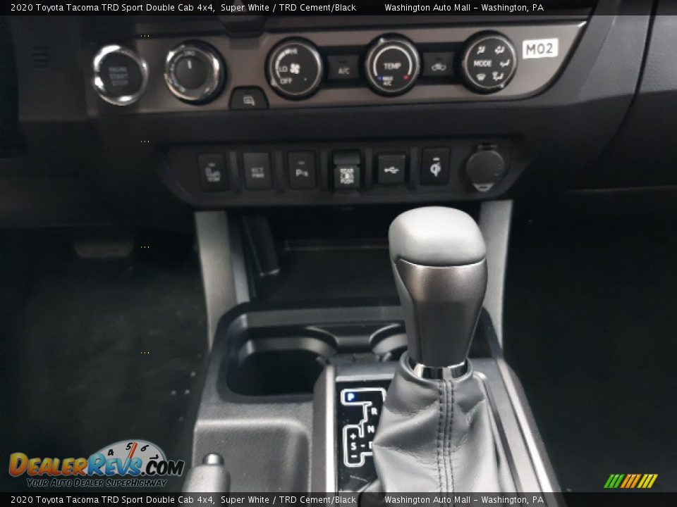 2020 Toyota Tacoma TRD Sport Double Cab 4x4 Super White / TRD Cement/Black Photo #26