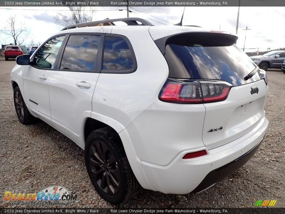 2020 Jeep Cherokee Limited 4x4 Bright White / Black Photo #3