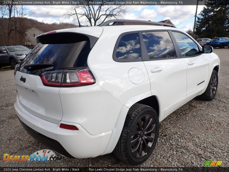 2020 Jeep Cherokee Limited 4x4 Bright White / Black Photo #5