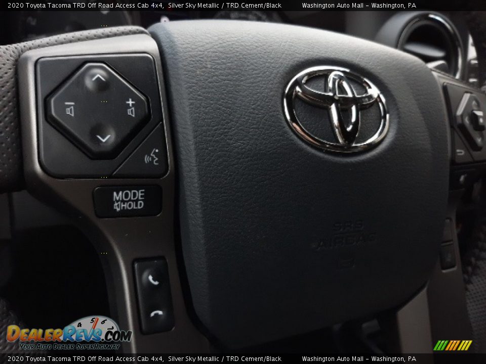 2020 Toyota Tacoma TRD Off Road Access Cab 4x4 Silver Sky Metallic / TRD Cement/Black Photo #7