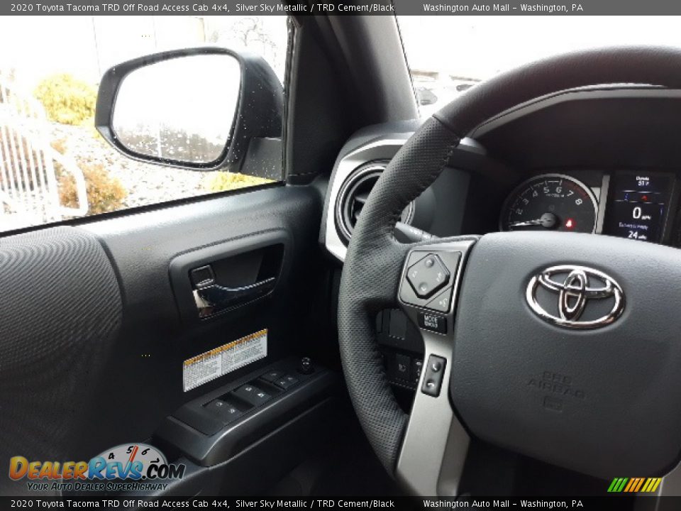 2020 Toyota Tacoma TRD Off Road Access Cab 4x4 Silver Sky Metallic / TRD Cement/Black Photo #10