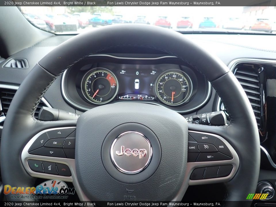 2020 Jeep Cherokee Limited 4x4 Bright White / Black Photo #20