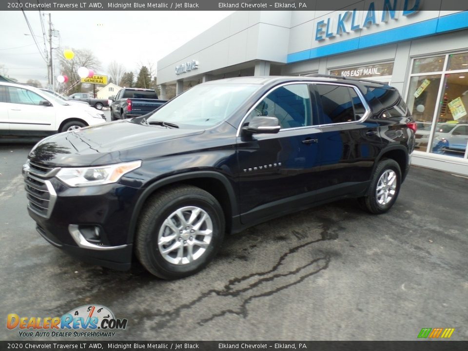 2020 Chevrolet Traverse LT AWD Midnight Blue Metallic / Jet Black Photo #1