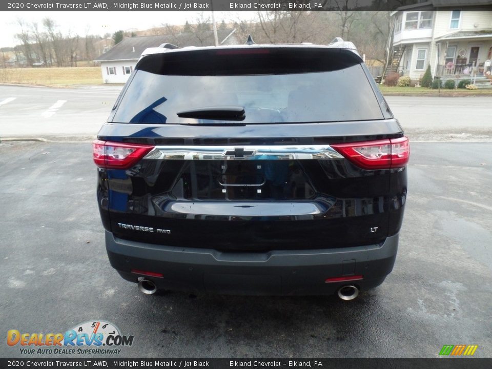 2020 Chevrolet Traverse LT AWD Midnight Blue Metallic / Jet Black Photo #8