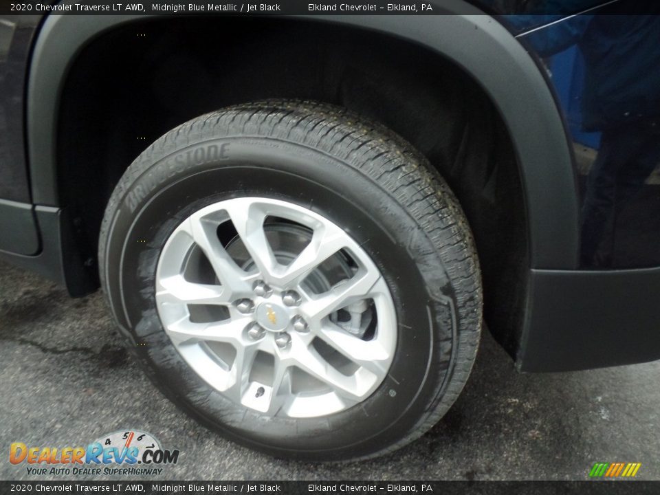2020 Chevrolet Traverse LT AWD Midnight Blue Metallic / Jet Black Photo #11