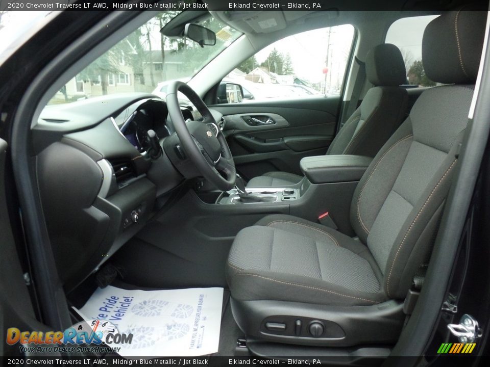 2020 Chevrolet Traverse LT AWD Midnight Blue Metallic / Jet Black Photo #15