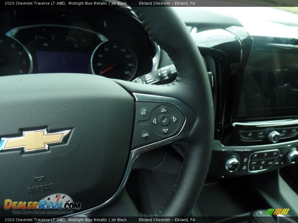 2020 Chevrolet Traverse LT AWD Midnight Blue Metallic / Jet Black Photo #18