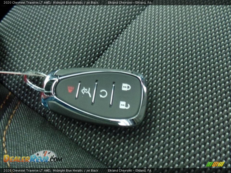 2020 Chevrolet Traverse LT AWD Midnight Blue Metallic / Jet Black Photo #20