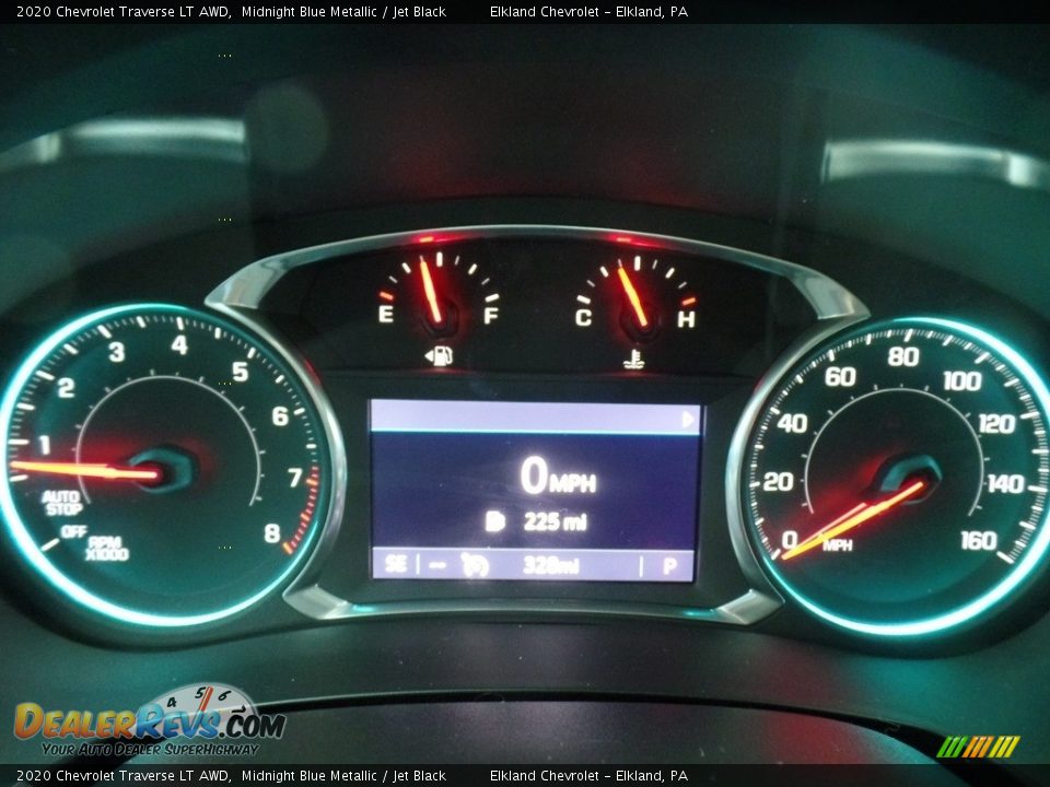 2020 Chevrolet Traverse LT AWD Midnight Blue Metallic / Jet Black Photo #21