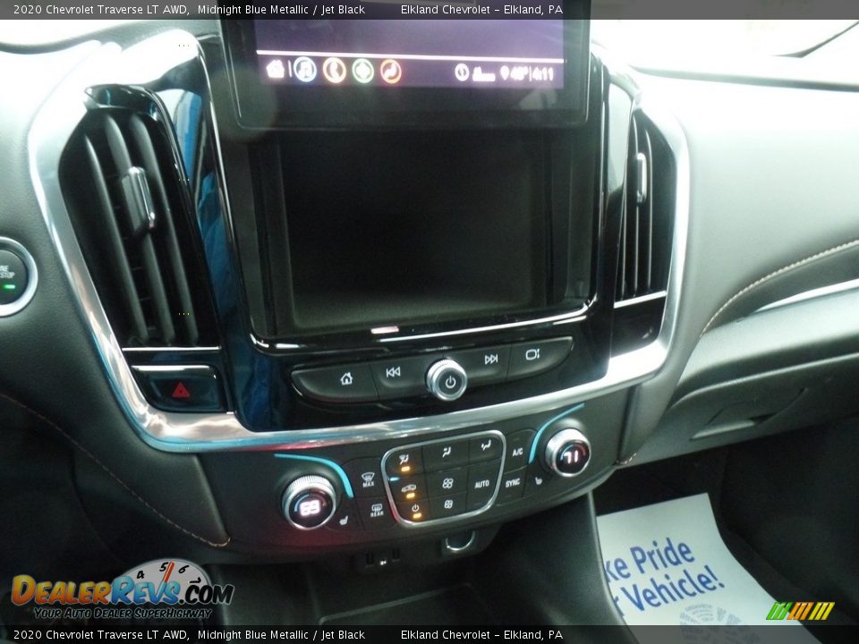 2020 Chevrolet Traverse LT AWD Midnight Blue Metallic / Jet Black Photo #27