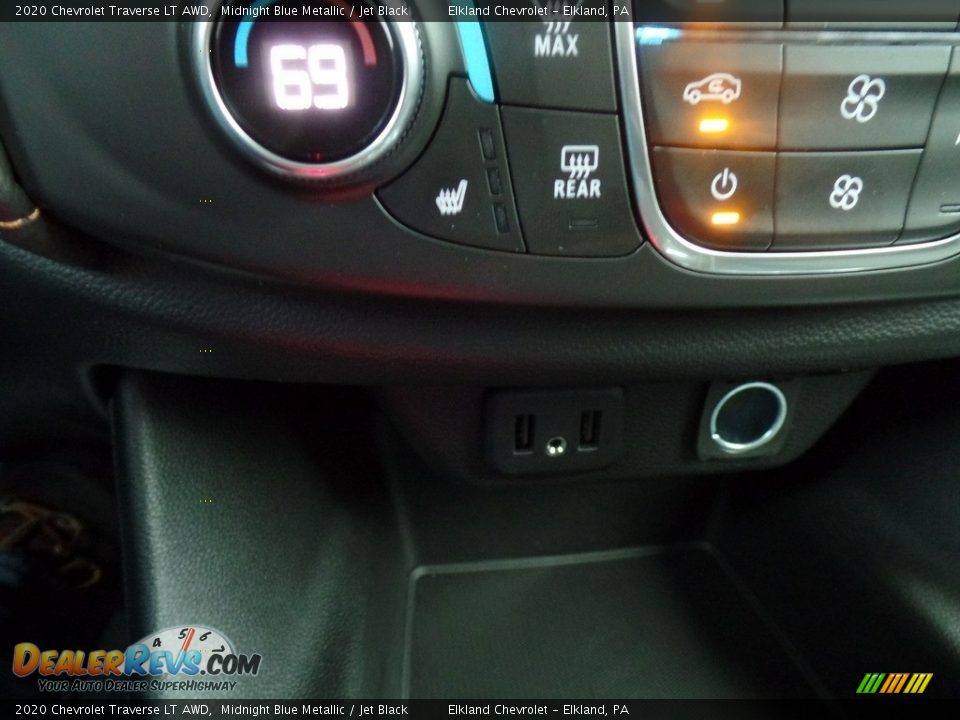 2020 Chevrolet Traverse LT AWD Midnight Blue Metallic / Jet Black Photo #29
