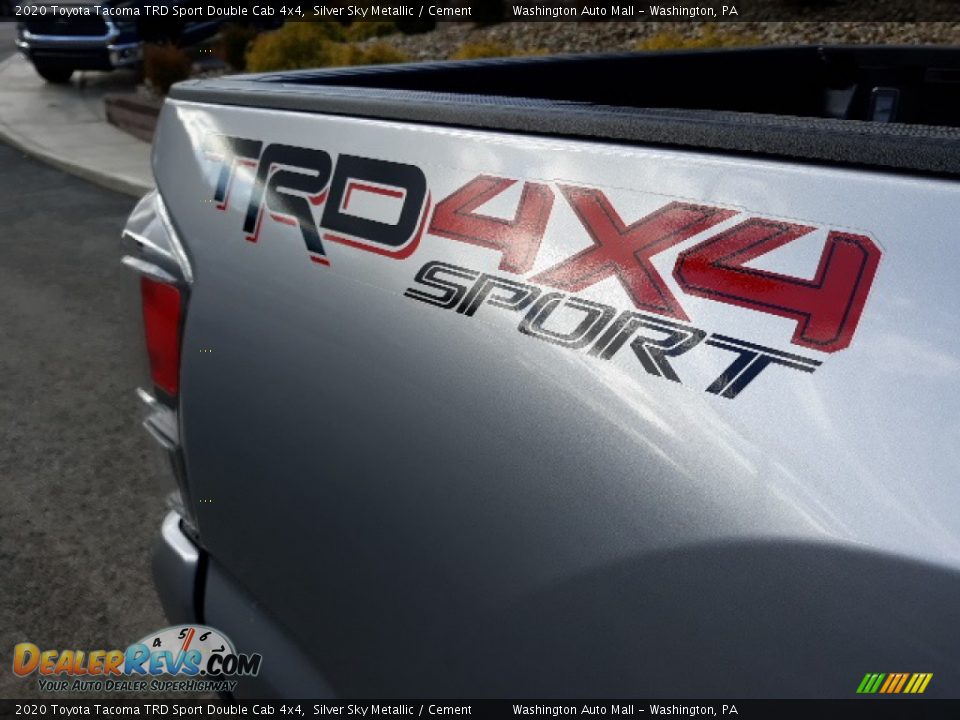2020 Toyota Tacoma TRD Sport Double Cab 4x4 Silver Sky Metallic / Cement Photo #16