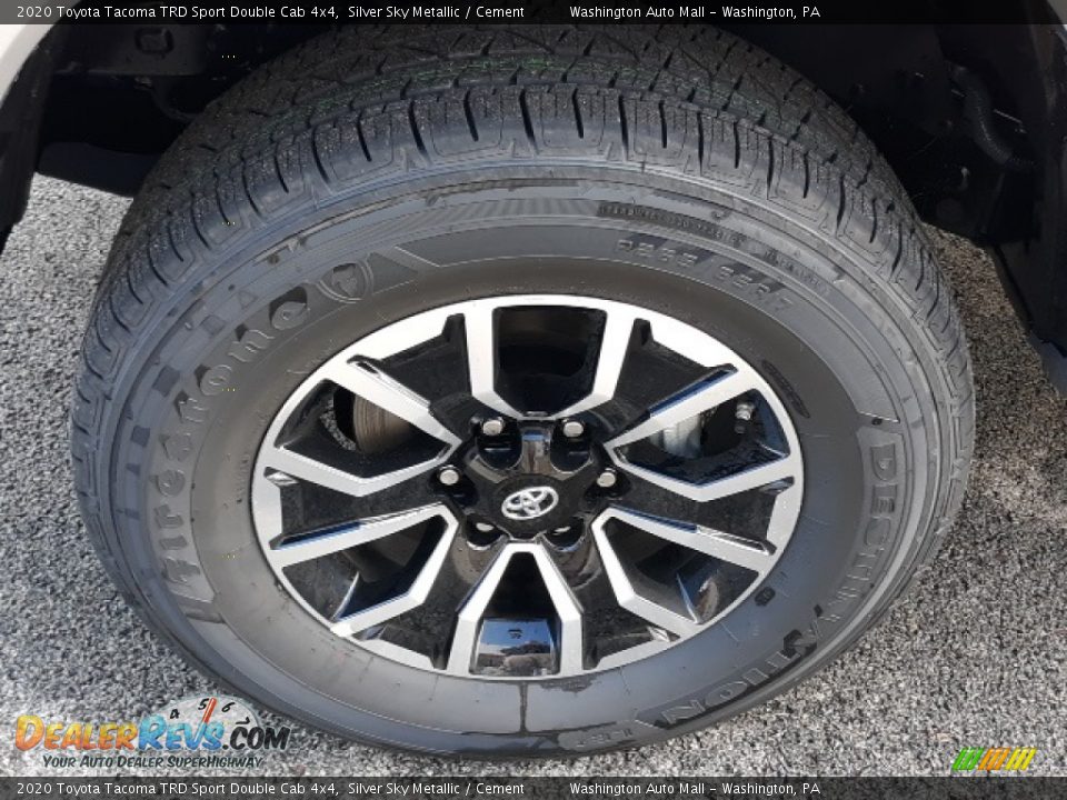 2020 Toyota Tacoma TRD Sport Double Cab 4x4 Silver Sky Metallic / Cement Photo #19