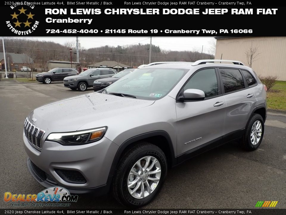 2020 Jeep Cherokee Latitude 4x4 Billet Silver Metallic / Black Photo #1