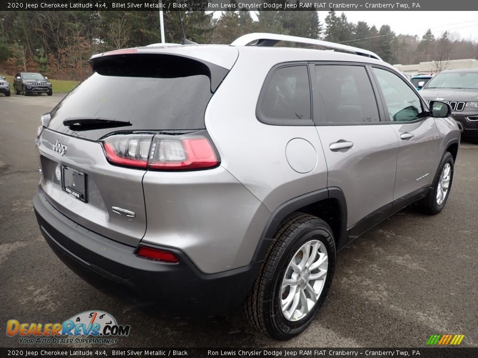 2020 Jeep Cherokee Latitude 4x4 Billet Silver Metallic / Black Photo #5