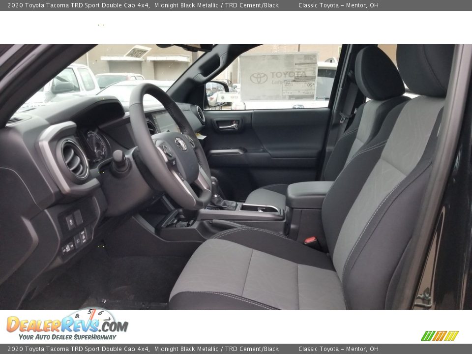 TRD Cement/Black Interior - 2020 Toyota Tacoma TRD Sport Double Cab 4x4 Photo #2