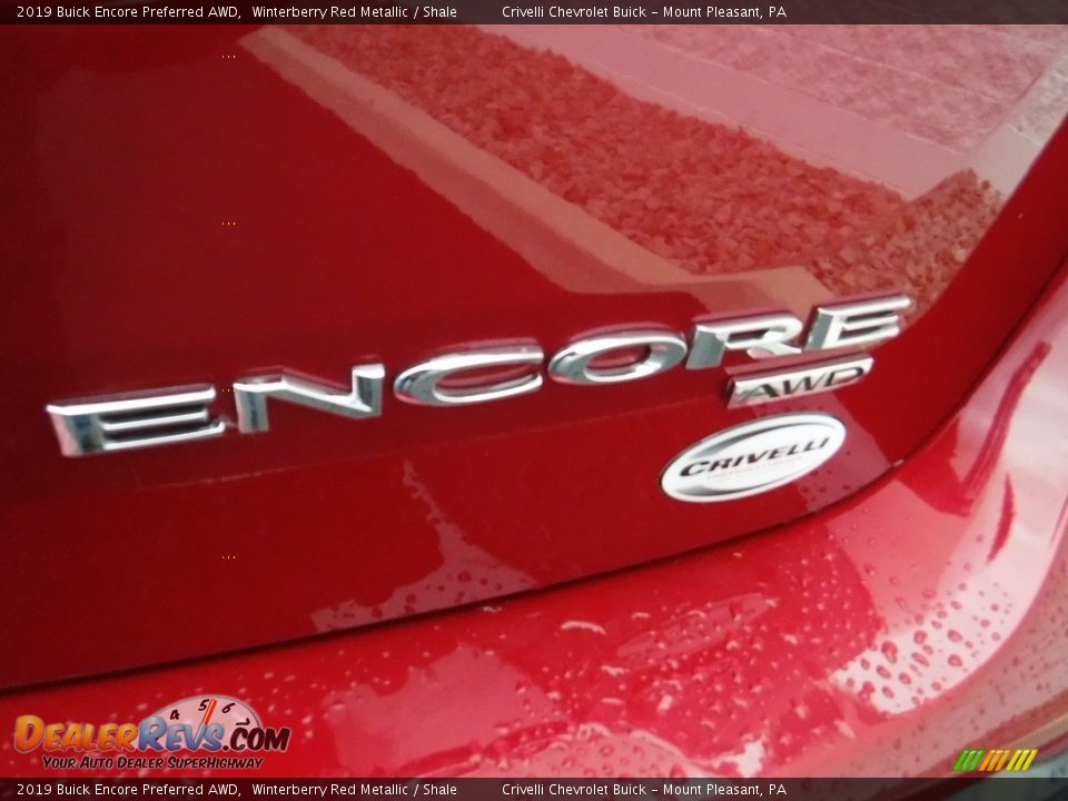 2019 Buick Encore Preferred AWD Winterberry Red Metallic / Shale Photo #9