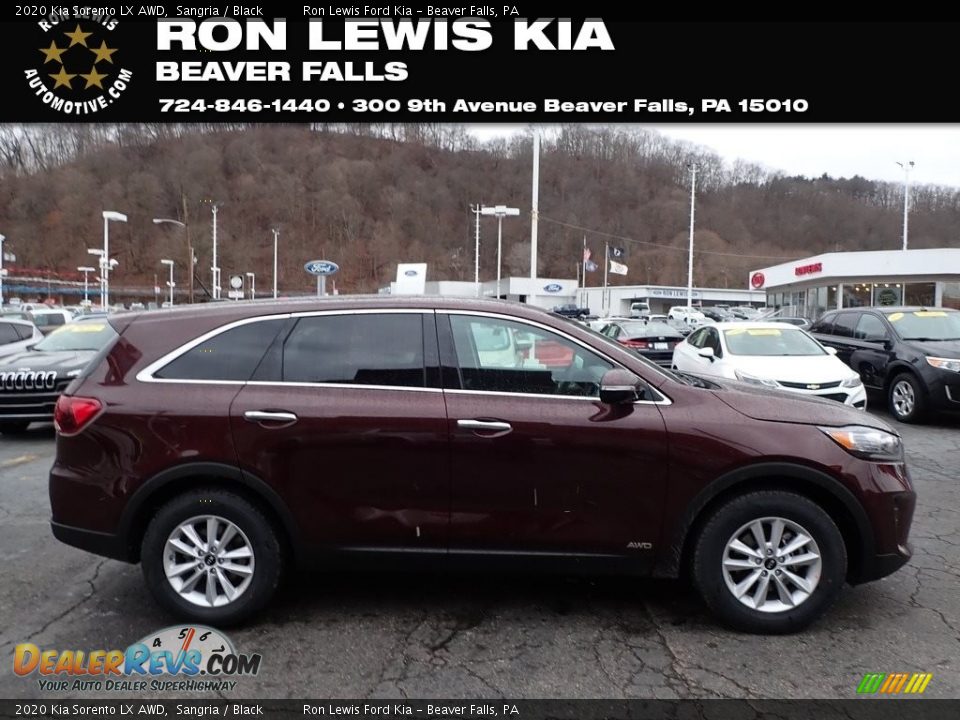 2020 Kia Sorento LX AWD Sangria / Black Photo #1