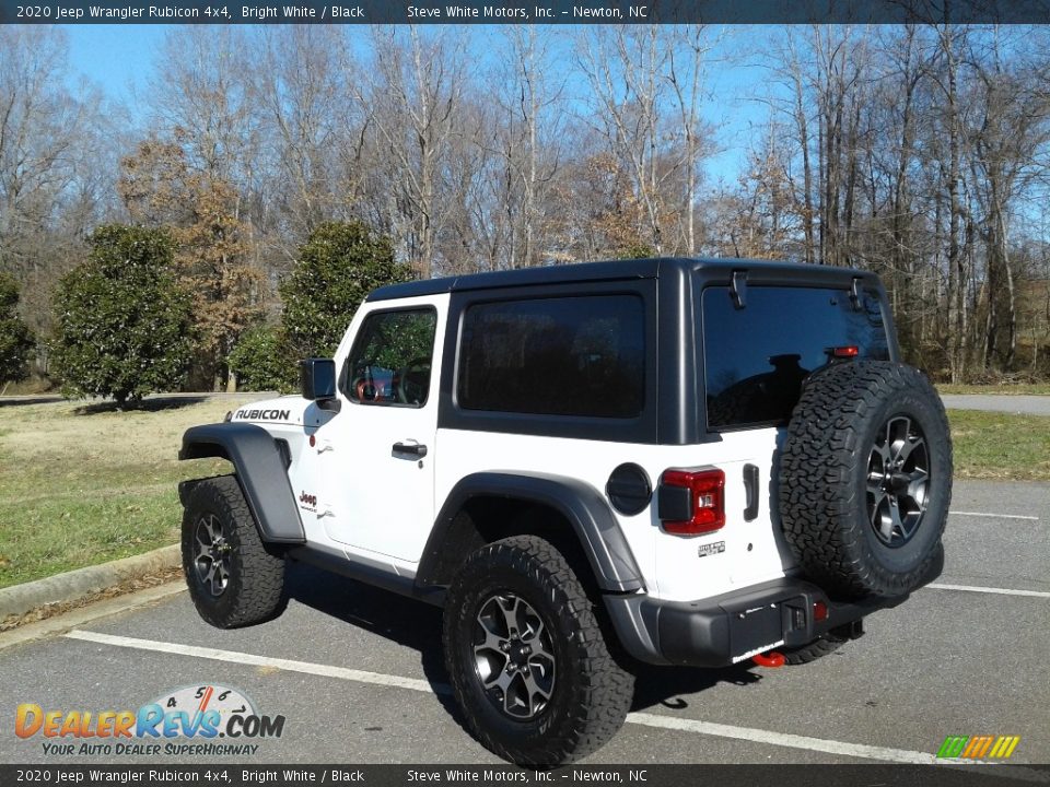 2020 Jeep Wrangler Rubicon 4x4 Bright White / Black Photo #8