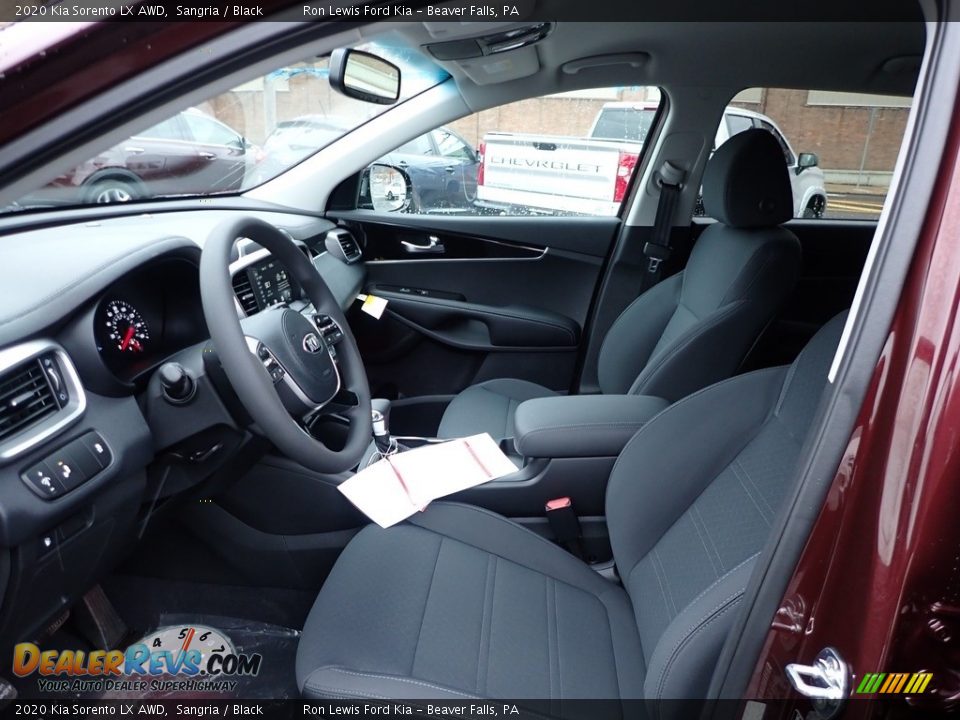 Black Interior - 2020 Kia Sorento LX AWD Photo #12