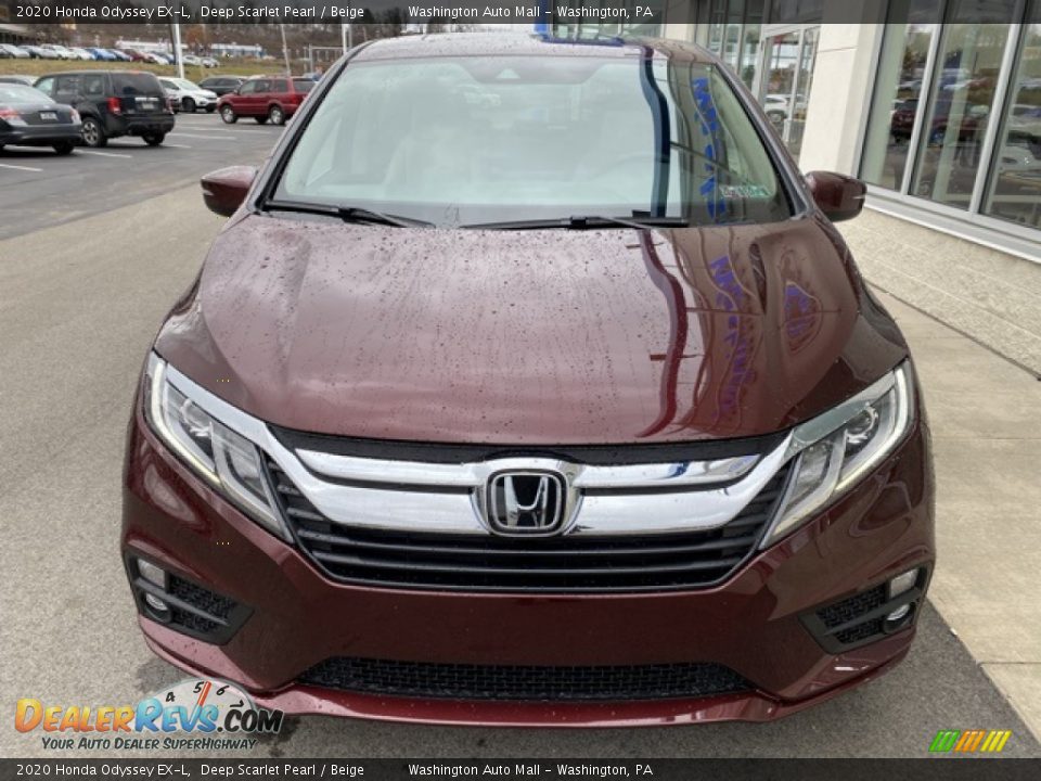 2020 Honda Odyssey EX-L Deep Scarlet Pearl / Beige Photo #3