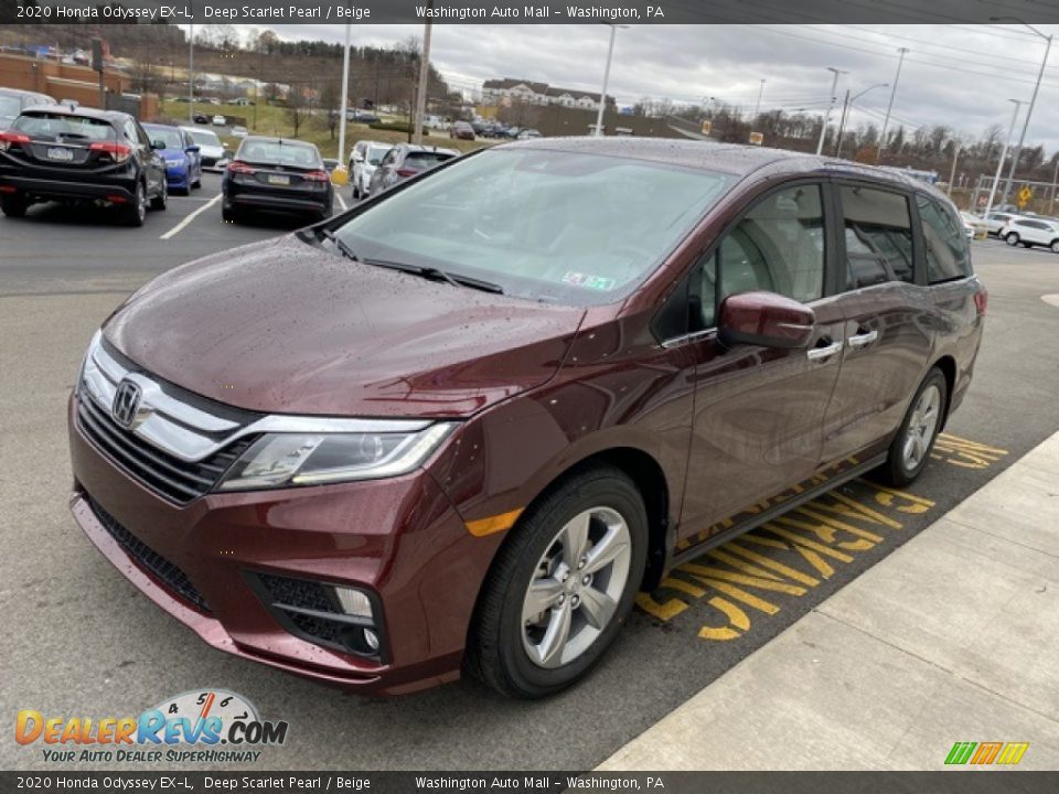2020 Honda Odyssey EX-L Deep Scarlet Pearl / Beige Photo #4