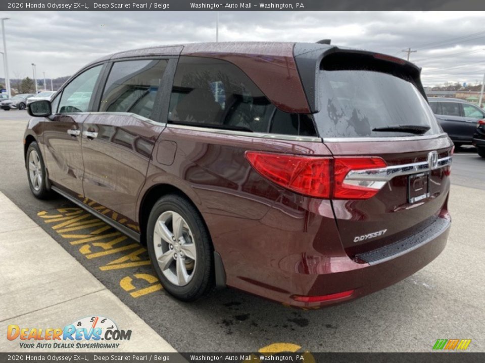 2020 Honda Odyssey EX-L Deep Scarlet Pearl / Beige Photo #5