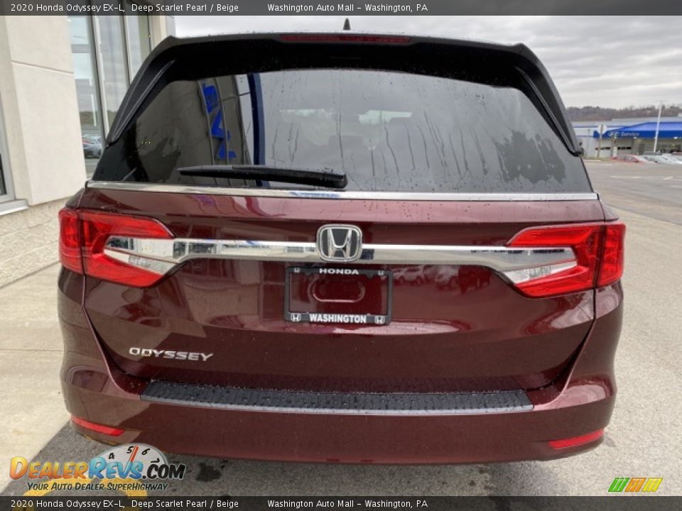 2020 Honda Odyssey EX-L Deep Scarlet Pearl / Beige Photo #6