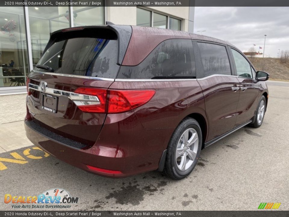 2020 Honda Odyssey EX-L Deep Scarlet Pearl / Beige Photo #7