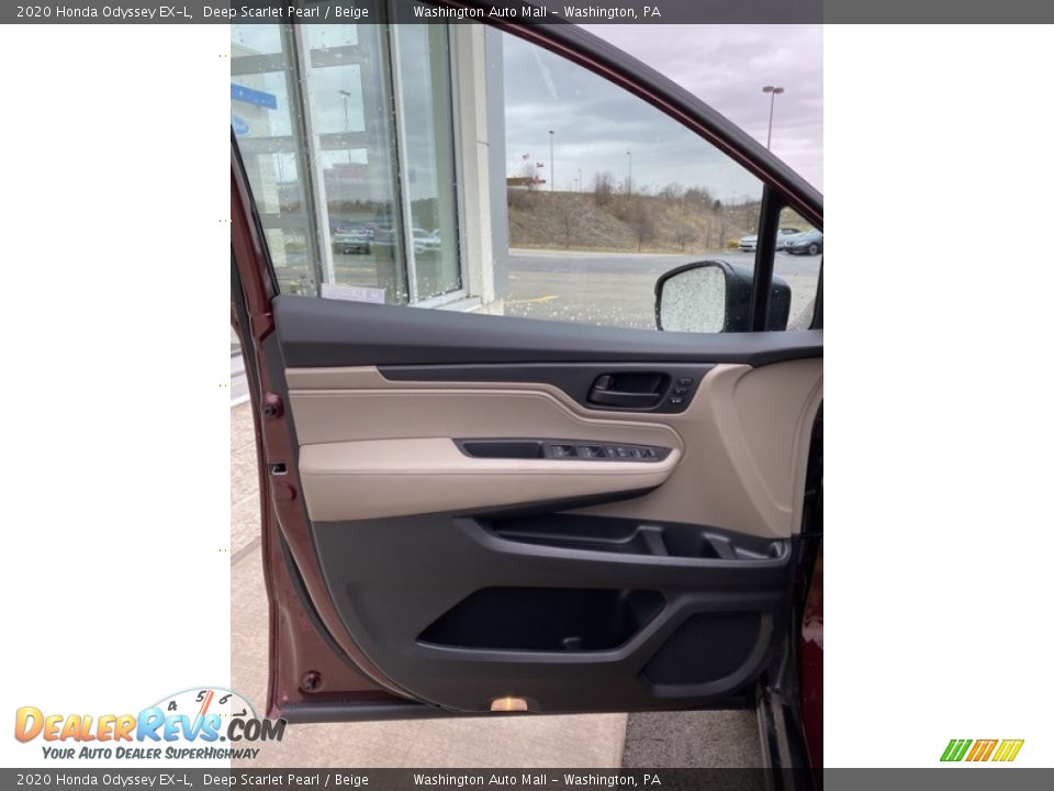 2020 Honda Odyssey EX-L Deep Scarlet Pearl / Beige Photo #10