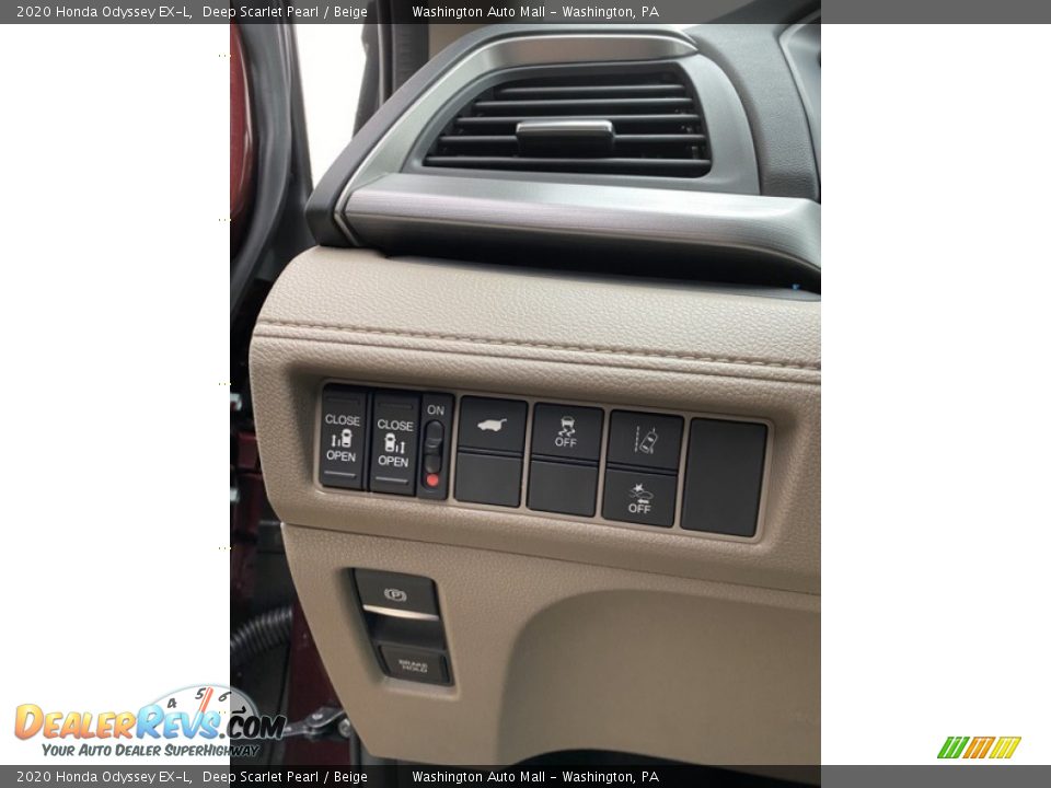 2020 Honda Odyssey EX-L Deep Scarlet Pearl / Beige Photo #12